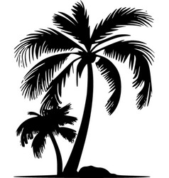 Palm Tree - Minimalist And Simple Silhouette