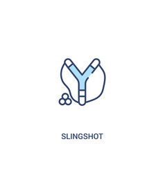 Slingshot Concept 2 Colored Icon Simple Line