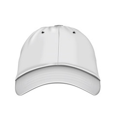 White Baseball Cap Isolated On Background