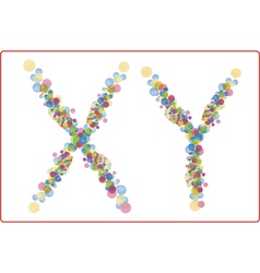 An Abstract Image Of X And Y Chromosomes