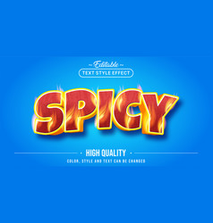 Editable Text Style Effect - Spicy Text Style