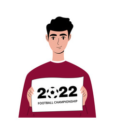 Football Fan Qatar 2022 Template