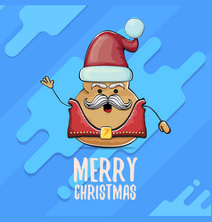 Rock Star Santa Potato Funny Cartoon Cute