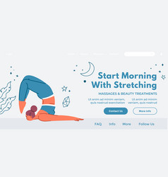 Morning Stretching Yoga Web Banner