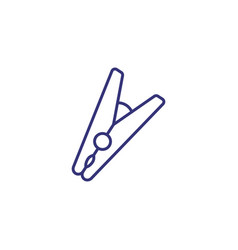 Clothespin Line Icon