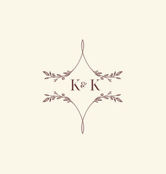 Kk Elegant Wedding Floral Initial Concept