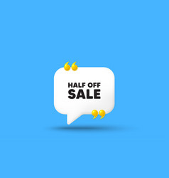 Half Off Sale Special Offer Price Sign Chat