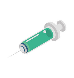 Isometric Medical Syringe