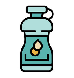 Sport Water Bottle Icon Flat