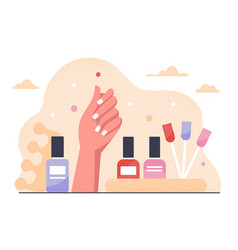 Manicure Products Concept