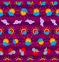 Summer Purple Seamless Pattern