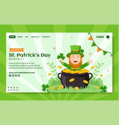 Happy St Patricks Day Social Media Landing Page