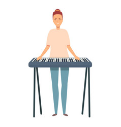 Piano Street Musician Icon Cartoon Music