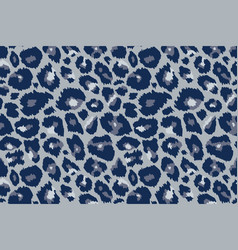 Trendy Snow Leopard Pattern Background Hand Drawn