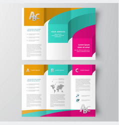 Creative Trifold Design Template Cover