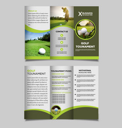 Golf Club Tournament Trifold Brochure Template