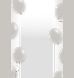 White Balloons Frame Design