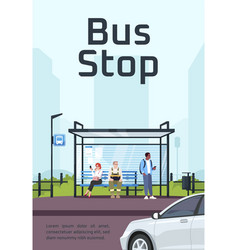 Bus Stop Poster Template