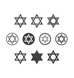 Shield Magen David Star Set Symbol Of Israel