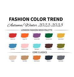 Fashion Color Trend Autumn - Winter 2022 - 2023