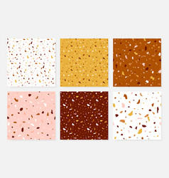 Modern terrazzo seamless pattern decorative Vector Image