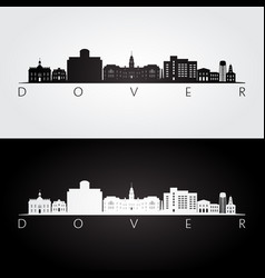 Dover Usa Skyline And Landmarks Silhouette