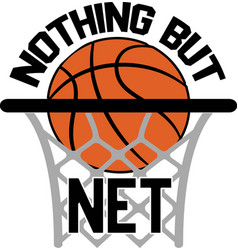 Nothing But Net On White Background