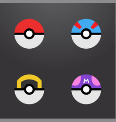 Pokemon Balls Icons Set