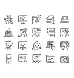 Online Education Icon Set