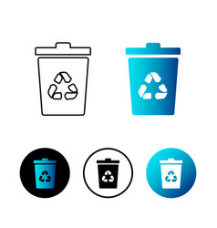 Abstract Recycle Bin Icon