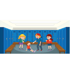 Bullying Kids School Scene