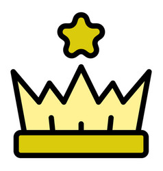 Crown Prize Icon Flat