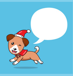 Cartoon Cute Dog With Christmas Costume