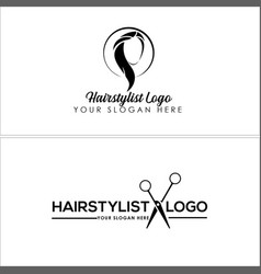 Salon Hairstylist Women Logo Design