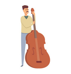 Street Bass Musician Icon Cartoon Art