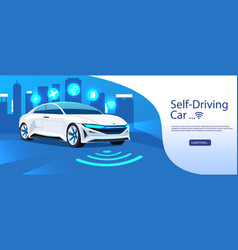 Autonomous Smart Car Technology Self Driving Taxi