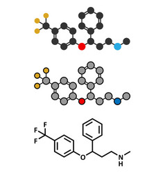 Fluoxetine Antidepressant Drug Ssri Class Molecule