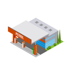 Isometric Petrol Station