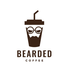 Paper Cup Coffee Warm Hot Taste Bearded Man Smart