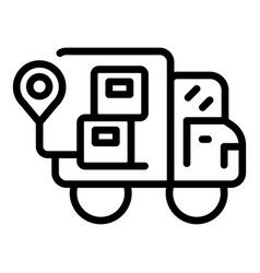 Parcel Tracking Icon Outline Inventory