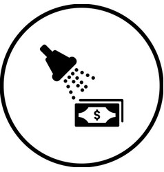 Dirty Money Clear Wash Banknotes Icon Black