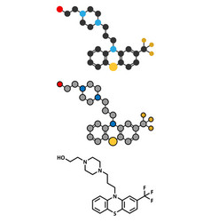 Fluphenazine Antipsychotic Drug Molecule