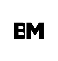 Letter B And M Bm Logo Design Template Minimal