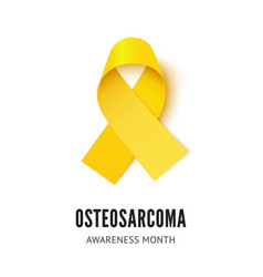 Osteosarcoma Cancer Awareness Ribbon