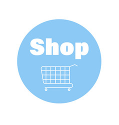 Shop Icon With Trolley Support Small Business