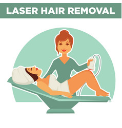 Laser Hair Removal Promotional Poster With Salon