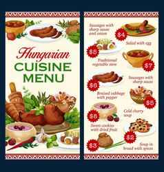 Hungary Cuisine Menu Template Food Dishes