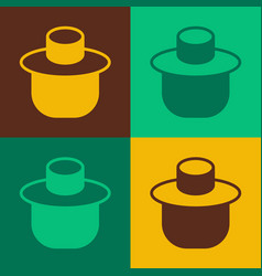 Pop Art Beekeeper With Protect Hat Icon Isolated