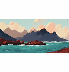 Volcanic Islands Sea Landscape