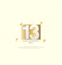 13th Anniversary Celebration With Numbers